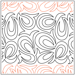 Chestnut Swirls Pantograph