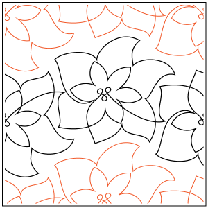 Christmas Poinsettia Pantograph