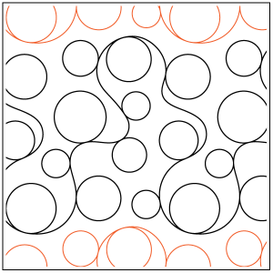 Whole Lotta Bubbles Border Pantograph