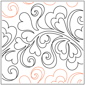 Benay's Feathered Hearts Pantograph