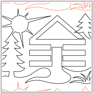 Cabin in the Woods - Border Pantograph