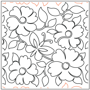 Butterfly and Posies #3 Pantograph
