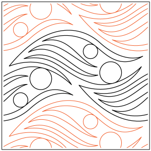 Art Deco Waves Pantograph