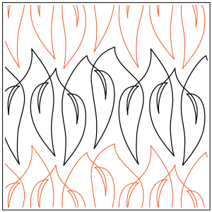 Aussie Gum Leaves Pantograph